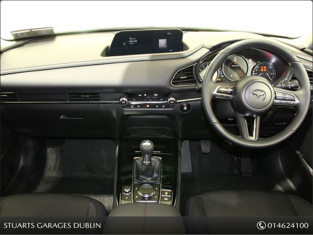 Image for 2022 Mazda CX-30 M Hybrid (122PS) HOMURA 2.0 PETROL* KEYLESS, HEADS UP, NAV, TRAFFIC SIGN RECOGNITION, REAR CAMERA, ADAP CRUISE, LANE DEPARTURE, HEATED SEATS, DUAL CLIMATE, BLIND SPOT DETECTION, PRIVACY