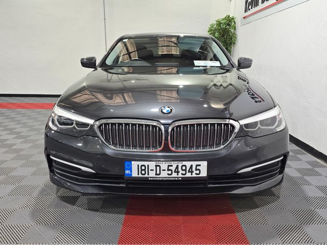 Image for 2018 BMW 5 Series 530E SE (PLUG IN HYBRID) AUTOMATIC **HIGH SPEC / LOW MILEAGE / 18" UPGRADED ALLOYS / CRUISE CONTROL / F&R PARKING ASSIST / FULL BLACK LEATHER / HEATED FRONT SEATS / REAR TINTED GLASS / SAT NAV**