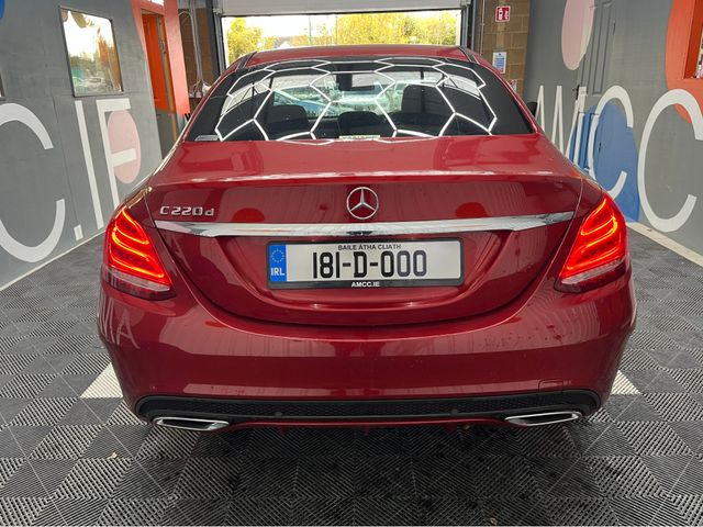 Image for 2018 Mercedes-Benz C Class €23950! 2018 MERCEDES C CLASS C220D AUTOMATIC AMG-LINE / 66K KMS / HEATED BLACK LEATHER INTERIOR