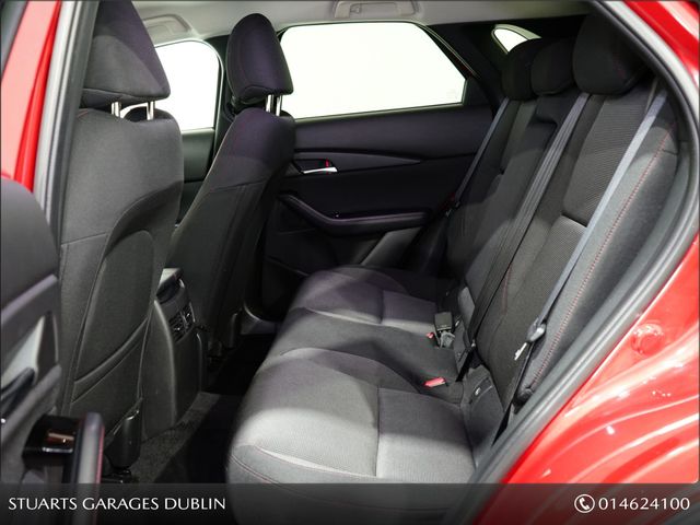 Image for 2024 Mazda CX-30 M Hybrid 2.0P (122PS) HOMURA*ELECTRIC TAILGATE, KEYLESS, HEADS UP, NAV, TRAFFIC SIGN RECOGNITION, REAR CAMERA, ADAP CRUISE, LANE DEPARTURE, HEATED SEATS, DUAL CLIMATE, BLIND SPOT DETECTION, PRIVACY