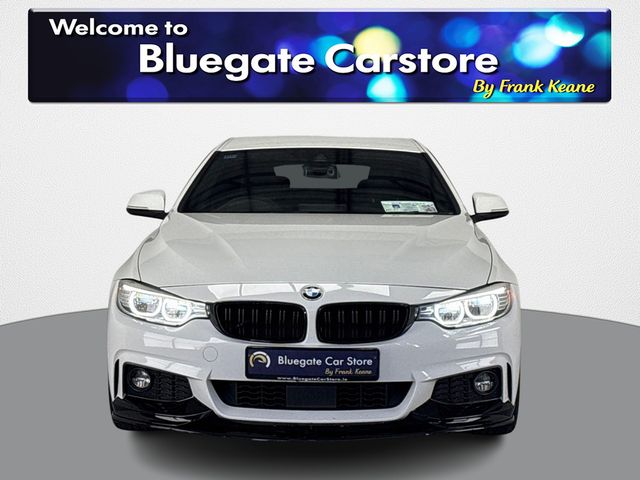 Image for 2017 BMW 4 Series DBA-4D20 GRAN COUPE **BLACK AND GREY HALF SUEDE INTERIOR**INFOTAINMENT SCREEN**DRIVE MODES**REVERSE CAMERA**APPLE CARPLAY**LEATHER MSPORT STEERING WHEEL**19 INCH ALLOY WHEELS**SEMI DIGITAL DASH**