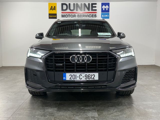 Image for 2020 Audi Q7 **COMMERCIAL 3.0 QUATTRO BLACK EDITION **2 KEYS **PAN SUN ROOF **FLAT BOTTOM MULTI FUNCTION STEERING WHEEL **DIGITAL CLUSTER **ADAPTIVE CRUISE CONTROL **MULTI DRIVE MODES **DIGITAL BLUETOOTH RADIO **
