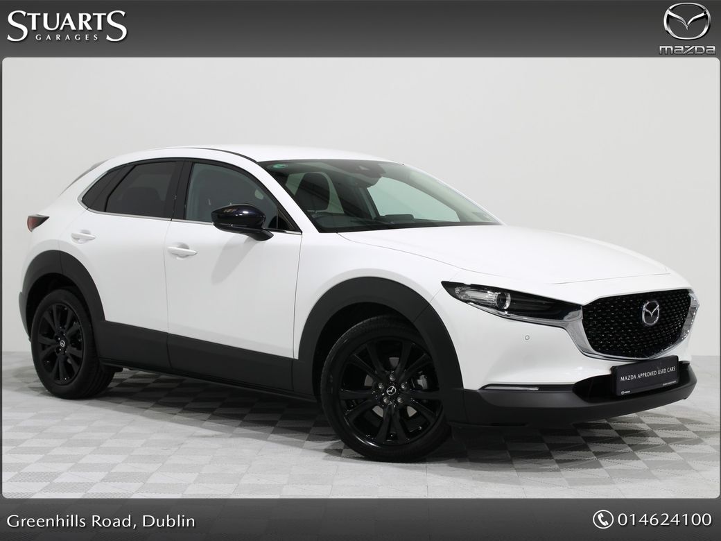 Image for 2022 Mazda CX-30 M Hybrid (122PS) HOMURA 2.0 PETROL* KEYLESS, HEADS UP, NAV, TRAFFIC SIGN RECOGNITION, REAR CAMERA, ADAP CRUISE, LANE DEPARTURE, HEATED SEATS, DUAL CLIMATE, BLIND SPOT DETECTION, PRIVACY