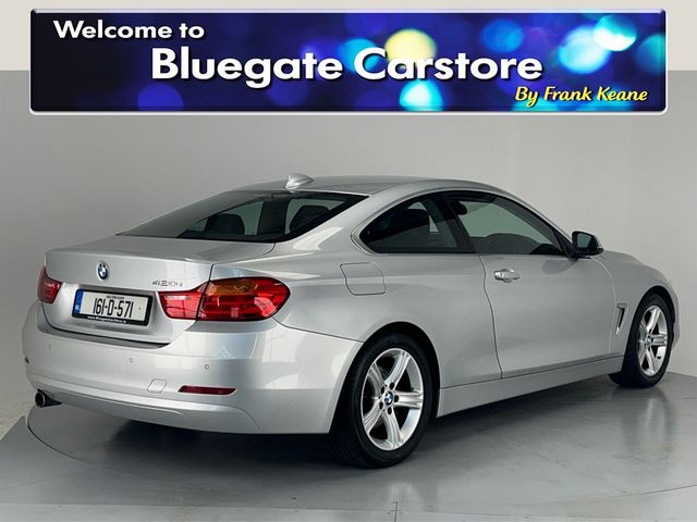 Image for 2016 BMW 4 Series 420I SE 184BHP**BLACK LEATHER INTERIOR**FRONT HEATED SEATS**DRIVE MODES**MULTIFUNCTIONAL STEERING WHEEL**DIGITAL MEDIA DISPLAY**BLUETOOTH**KEYLESS START**PARKING SENSORS**FINANCE AVAILABLE**