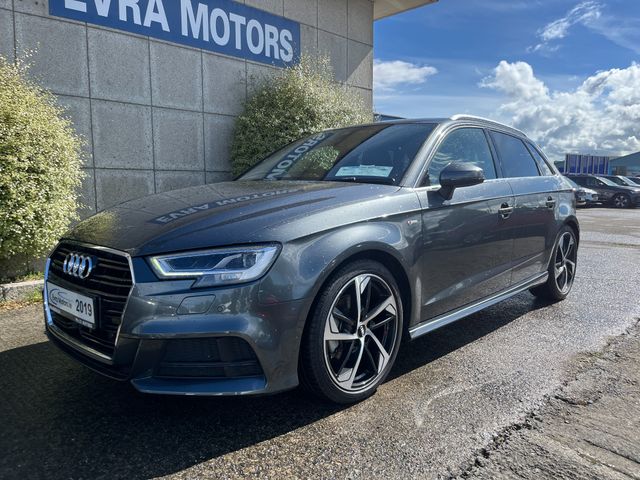 Image for 2019 Audi A3 SPORTBACK S-LINE AUTOMATIC 1.4 PETROL //HIGH SPEC//LOW MILES//HALF LEATHER HEATED SEATS//REVERSE CAMERA//KEYLESS ENTRY//ADAPTIVE CRUISE CONTROL//
