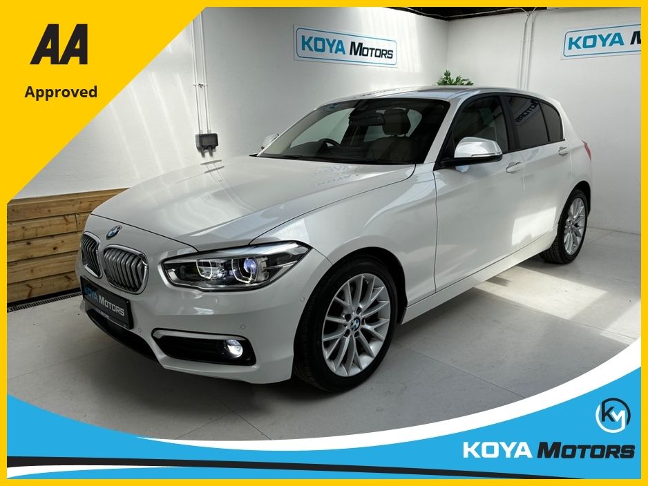 Image for 2019 BMW 1 Series 118D FASHIONISTA PRO 2.0 DIESEL AUTOMATIC // FULL HEATED LEATHER // PEARL WHITE METALLIC // PRIVACY PACK // PRO MEDIA BLUETOOTH // BMW MATRIX LIGHTING // STUNNING EXAMPLE // AA APPROVED DEALER 2026