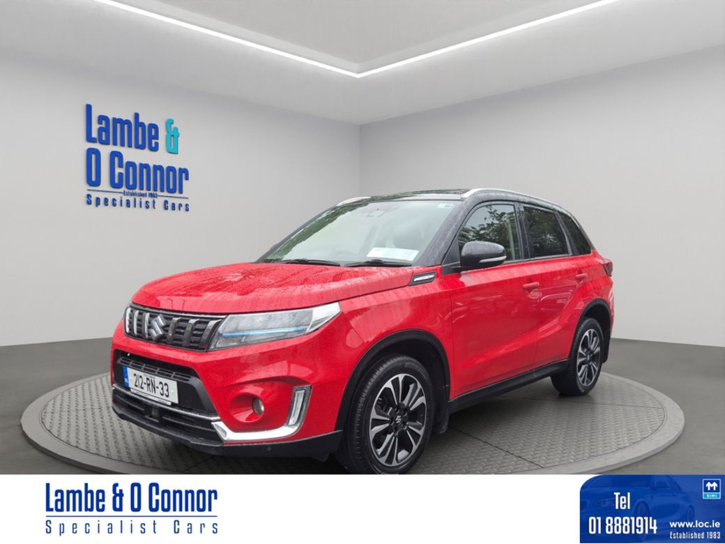 Image for 2021 Suzuki Vitara 1.4 B/JET HYBRID * ALLGRIP 4 WHEEL DRIVE * RED/ BLACK * PAN ROOF * SAT NAV * REVERSE CAMERA * FULL SERVICE HISTORY * BEST VALUE * 