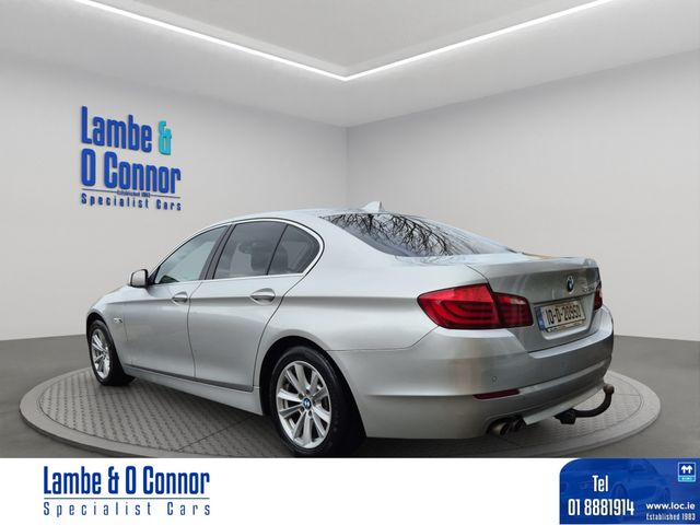 Image for 2010 BMW 5 Series 525D SE AUTO * SILVER MET / BLACK LEATHER * SERVICE HISTORY * 