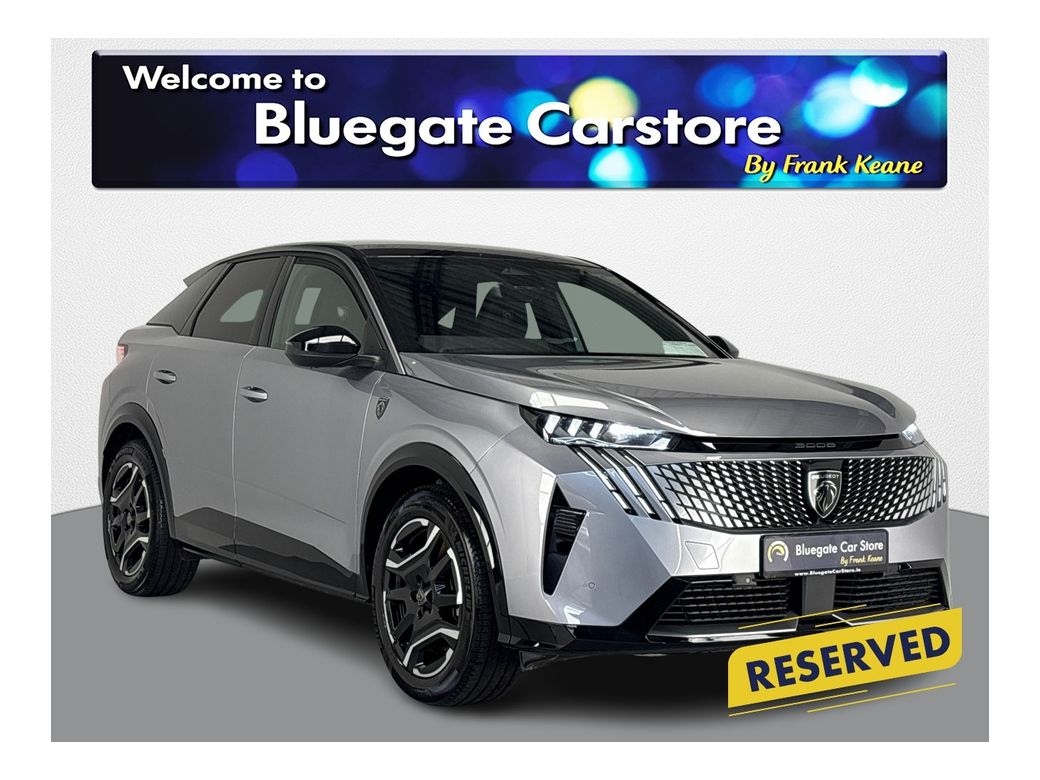 Image for 2025 Peugeot 3008 PEUGEOT 3008 GT EV HATCHBACK ELECTRICITY AUTOMATIC **GT LINE**ELECTRIC BOOT**HALF LEATHER HEATED SEATS**HEATED STEERINGWHEEL**LED FRONT AND REAR LIGHTS**APPLE CARPLAY**ANDROID AUTO**