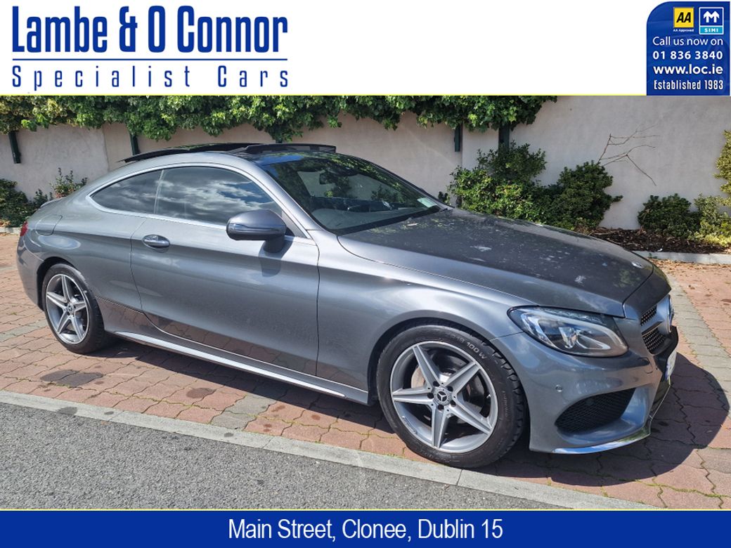 Image for 2016 Mercedes-Benz C Class C 220 D COUPE * AMG LINE * PREMIUM PLUS * SELENITE GRAY * PAN ROOF * ELEC SEATS * REVERSE CAMERA * HEATED SEATS * KEYLESS - GO * 