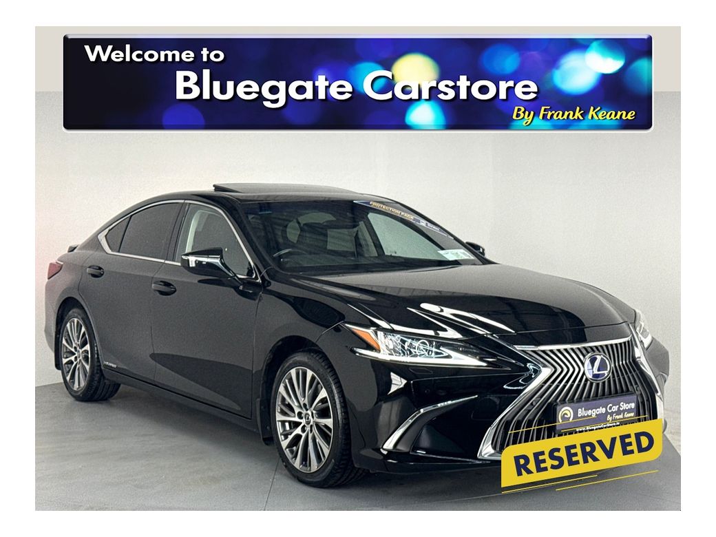 Image for 2021 Lexus ES 300h 2.5 ES 218BHP NEW NCT*BLACK LEATHER INTERIOR*FRONT HEATED SEATS*HEATED STEERING WHEEL*PANORAMIC SUNROOF*REVERSE CAMERA*DUAL CLIMATE CONTROL*DIGITAL MEDIA DISPLAY*SATNAV*18"ALLOYS*KEYLESS START*