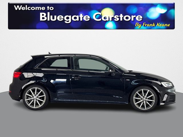 Image for 2017 Audi A3 S LINE TFSI 3DR BLACK EDITION**UPGRADED ALLOYS**MULTIFUNCTIONAL STEERING WHEEL**HALF LEATHER INTERIOR**DRIVE SELECT MODES**DIGITAL MEDIA DISPLAY**BLUETOOTH**DUAL CLIMATE CONTROL**FINANCE ARRANGED**