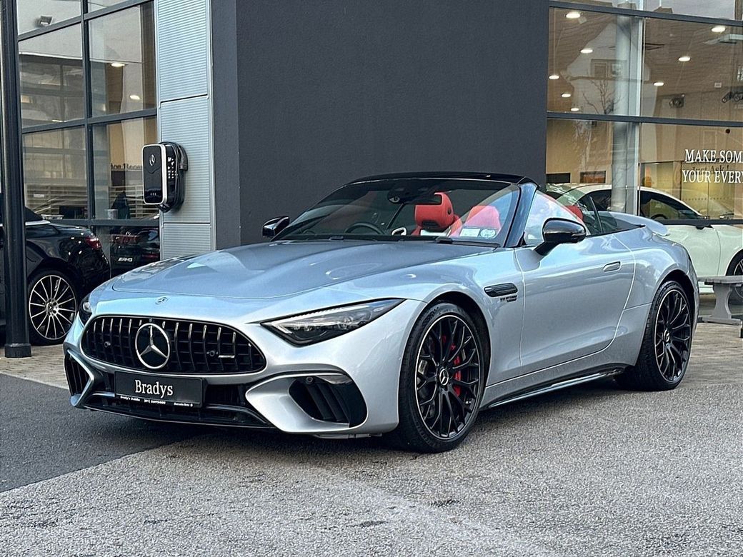 Image for 2023 Mercedes-Benz SL Class AMG SL55 V8 Bi-Turbo 4Matic Premium Plus--Upgraded Alloy Wheels, Night Pack, Burmester Sound, Memory Seats, Heads-Up Display, Carbon Trim, and More