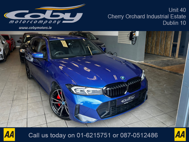 Image for 2024 BMW 3 Series 330E M SPORT AUTO PRO PACK. Stunning Car with 13k, FSH, 2 Keys, Massive Spec in Portimao Blue with Black Interior. Sat Nav, Apple Car Play, Heated Seats, MFSW, Dual Climate, Bluetooth and more