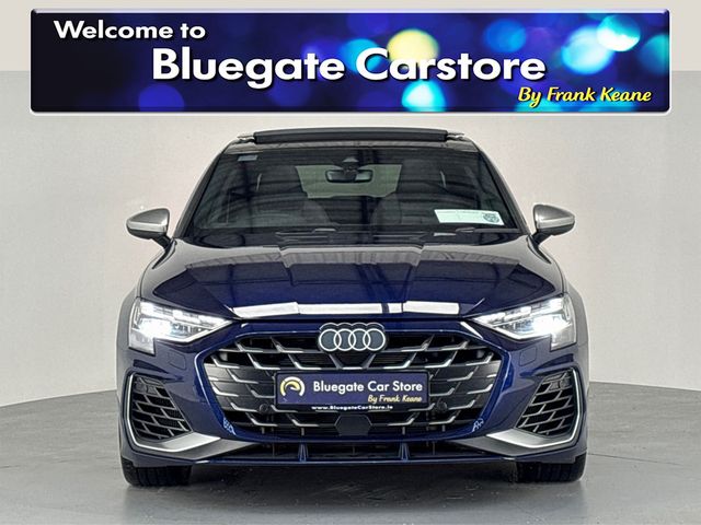 Image for 2025 Audi S3 SAL 2.0 TFSI 333HP S-TRONIC**PANORAMIC SUNROOF**19 INCH ALLOYS**FULL LEATHER INTERIOR**FRONT HEATED SEATS**DRIVE SELECT MODES**TOUCH SCREEN INFOTAINMENT**REVERSE CAMERA**APPLE CARPLAY**