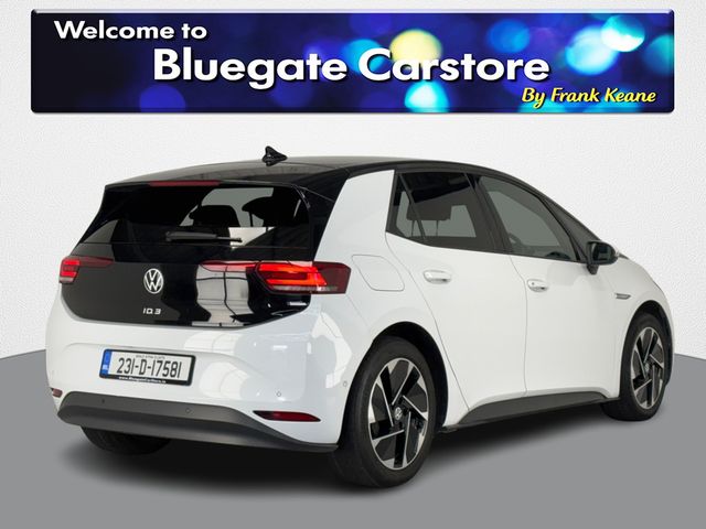 Image for 2023 Volkswagen ID.3 PRO 150 KW 58KWH **WHITE AND GREY HALF LEATHER INTERIOR**FRONT HEATED SEATS**USBC CHARGING PORTS**TOUCHSCREEN INFOTAINMENT SYSTEM**ANDROID AUTO**APPLE CARPLAY**REVERSE CAMERA**PARKING SENSORS**