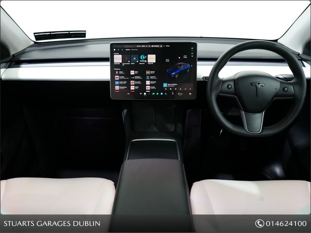 Image for 2023 Tesla Model Y RWD*MINT CONDITION MODEL Y. 20” INDUCITON BLACK ALLOYS, DEEP BLUE METALLIC WITH WHITE PREMIUM INTERIOR, KEYLESS, 360 CAMERA, ADAPTIVE CRUISE, HEATED SEATS AND STEERING WHEEL, PANORAMIC GLASS ROOF, M