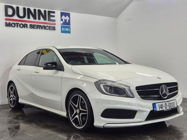 Image for 2014 Mercedes-Benz A 180 **AMG NIGHT EDITION**AUTO**18"DIAMOND CUT ALLOYS**IRISH NAV**D/S ELECTRIC MEMORY SEAT**LEATHER/ALCANTRA SEATS**REVERSE CAMERA**PARKING SENSORS F+R**WARRANTY**