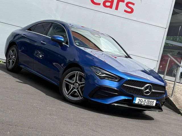 Image for 2025 Mercedes-Benz CLA Class 250e AMG Line Executive Auto, 18" Alloys, Privacy, 1/2 Leather, Heated Seats, Camera, Parking Sensors, Climate, Blind Spot Detection - First Registered in January 2025. Trade in Price €41, 999