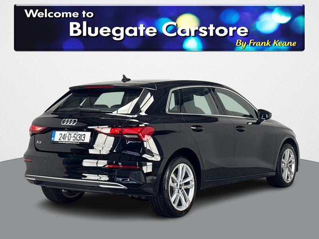 Image for 2024 Audi A3 1.4 TFSI E SPORT 204PS **FULL BLACK CLOTH INTERIOR**APPLE CARPLAY**ANDROID AUTO**PARKING SENSORS**TOUCHSCREEN INFOTAINMENT SYSTEM**DRIVE MODES**DIGITAL DASH**LANE ASSIST**ELECTRIC HANDBRAKE**