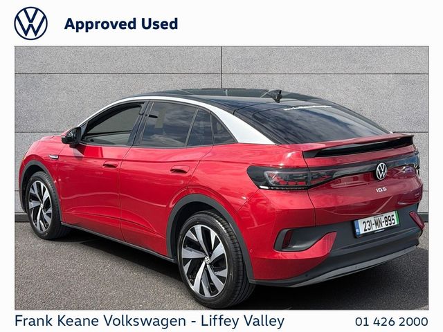 Image for 2023 Volkswagen ID.5 77KWH BUSINESS 174HP *KINGS RED METALLIC* *PLATINUM GREY ART VELOUR**IQ HEADLIGHTS* *PRIVACY GLASS* *ART VELOUR SEATS* *PARKING CAMERA* *BATTERY CERTIFIED* *PCP FINANCE FROM €285PM*