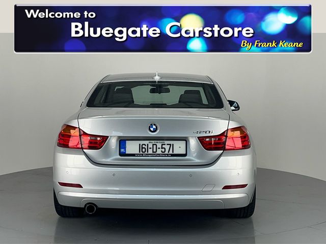 Image for 2016 BMW 4 Series 420I SE 184BHP**BLACK LEATHER INTERIOR**FRONT HEATED SEATS**DRIVE MODES**MULTIFUNCTIONAL STEERING WHEEL**DIGITAL MEDIA DISPLAY**BLUETOOTH**KEYLESS START**PARKING SENSORS**FINANCE AVAILABLE**
