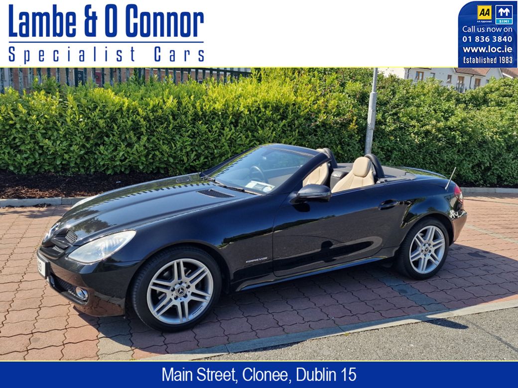 Image for 2010 Mercedes-Benz SLK Class SLK 200 K * OBSDIAN BLACK / BEIGE NAPPA LEATHER * REVERSE CAMERA * VERL LOW MILES WITH MERCEDES SERVICE RECORD * BEST AVAILABLE * 