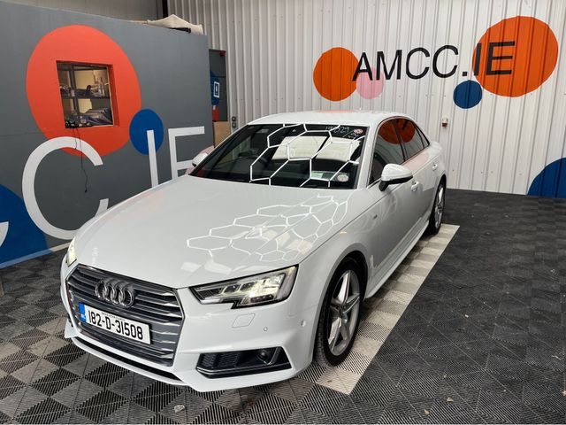 Image for 2018 Audi A4 €23950 2018 AUDI A4 TFSI SPOILER SLAI 2.0 AUTOMATIC / CRUISE CONTROL / 360° CAMERA / ELECTRIC HEATED SEATS / PADDLE SHIFTERS AND MORE