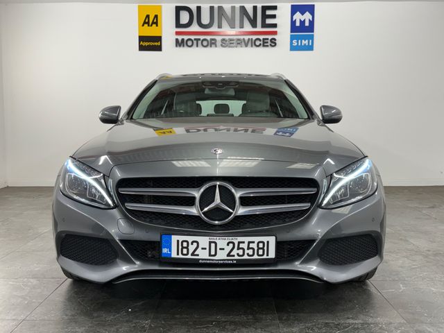 Image for 2018 Mercedes-Benz C Class **E SPORT MODEL **MULTI FUNCTION STEERIBG WHEEL **FULTI FUNCTION CENTRE CONSOLE **MULTI DRIVING MODES **AIR SUSPENSION **BLUETOOTH RADIO **HEATED CREAM LEATHER SEATS **REVERSING CAMERA **REVERSING SEN