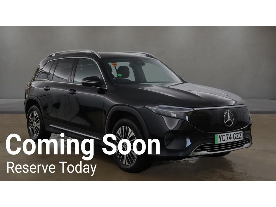 Image for 2024 Mercedes-Benz EQB 250+ SPORT EXECUTIVE (7 SEATER / 70.5KWH BATTERY) AUTOMATIC **ONE OWNER / APPLE CARPLAY / BLIND SPOT ASSIST / CRUISE CONTROL / FULL BLACK LEATHER / HEATED FRONT SEATS / SAT NAV / REVERSE CAMERA**