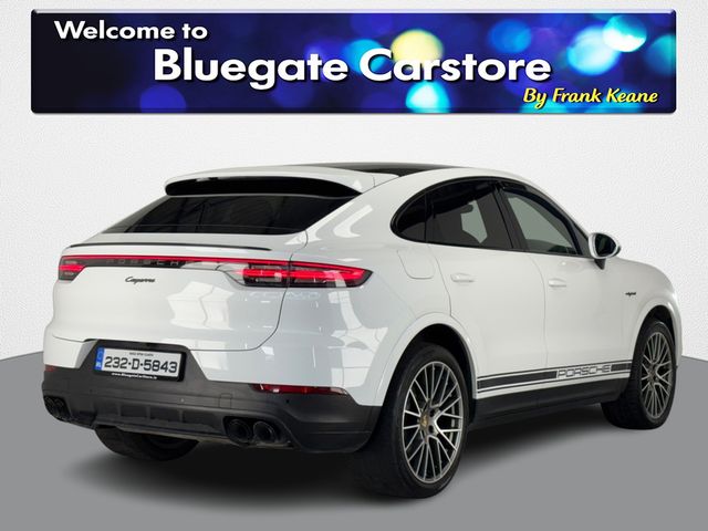 Image for 2023 Porsche Cayenne E-HYBRID COUPE PLATINUM EDITION**PANORAMIC ROOF**BOSE SOUND SYSTEM**BLACK LEATHER INTERIOR**FRONT HEATED ELECTRIC MEMORY SEATS**TOUCH SCREEN INFOTAINMENT**REVERSE CAMERA**APPLE CARPLAY*21 INCH ALLOYS*