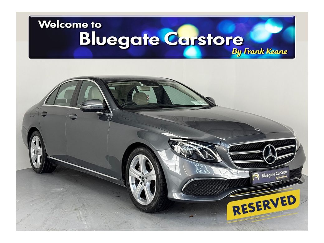 Image for 2019 Mercedes-Benz E Class E220 D AUTO**FULL DIGITAL DASHBOARD**AMBIENT LIGHTING**HEATED SEATS**ELECTRIC TAILAGATE**PARKING SENSORS**REVERSE CAMERA**APPLE CAR PLAY**NAVIGATION**ELECTRIC FOLDING MIRRORS**CREAM INTERIOR**