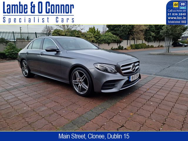 Image for 2018 Mercedes-Benz E Class E200 D * AMG LINE * SELENITE GRAY / BEIGE LEATHER * REAR-VIEW CAMERA * HEATED SEATS * 19" AMG DOUBLE-SPOKE WHEELS * 