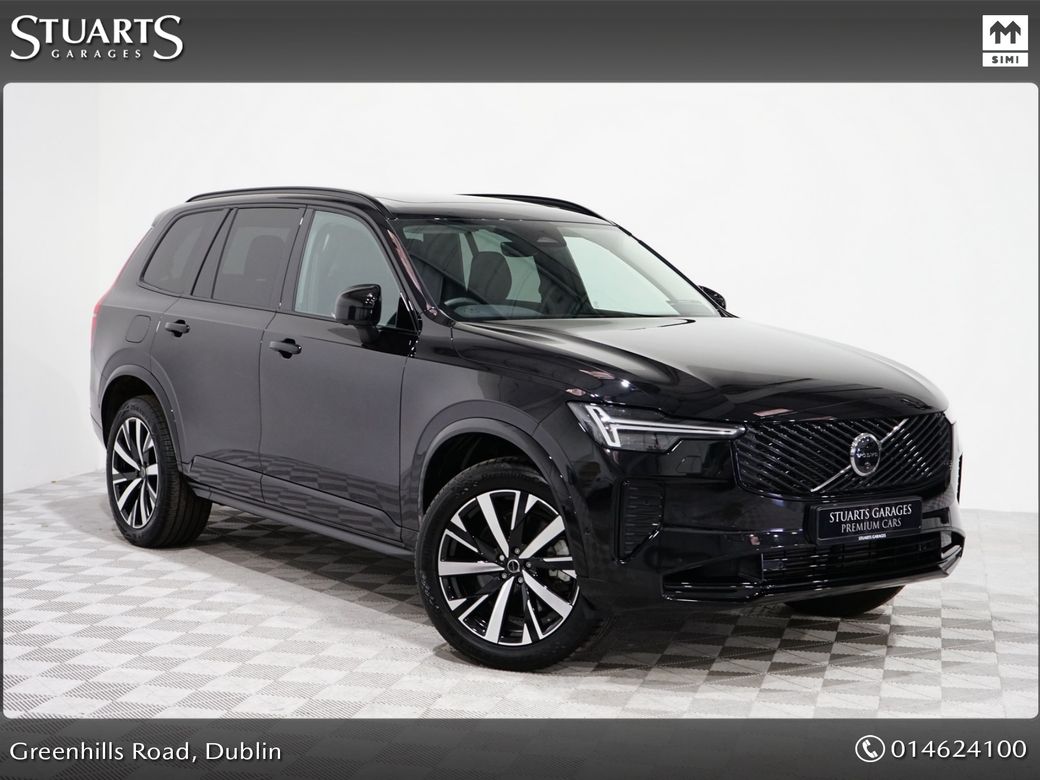 Image for 2025 Volvo XC90 PLUS DARK: ONYX BLACK WITH BLACK LEATHER, PANORAMIC ROOF, AIR SUSPENSION, HARMAN KARDON, MEMORY SEATS, 360 CAMERA
