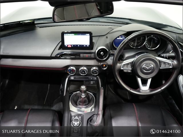 Image for 2018 Mazda MX-5 2.0 (160PS) RF GT MACHINE GREY WITH BLACK LEATHER*HEATED SEATS, KEYLESS ENTRY, ADAPTIVE LIGHTING, LANE DEPARTURE, BOSE, CRUISE & CLIMATE, PDC, LIMITED SLIP DIFF, BILSTEIN SPRINGS, REAR CAMERA, APPL