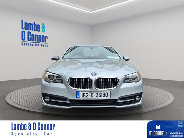 Image for 2016 BMW 5 Series 520d SE AUTOMATIC * SILVER / BLACK LEATHER * LOW KMS * SAT NAV * SERVICE HISTORY * BEST AVAIABLE * 