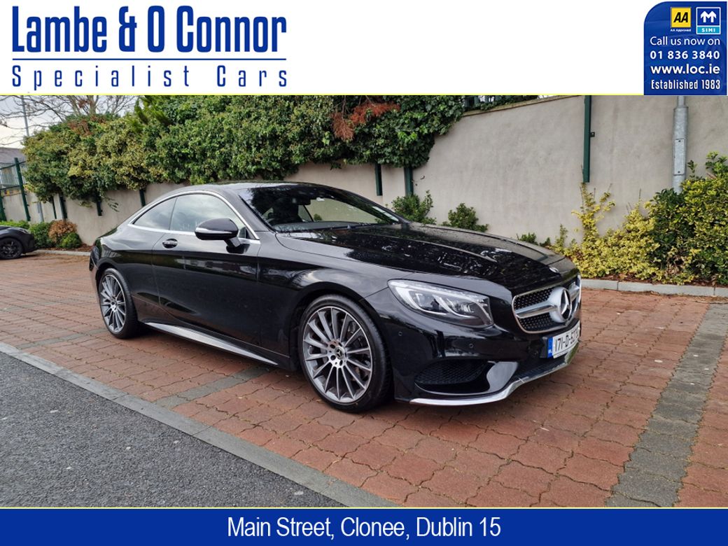 Image for 2017 Mercedes-Benz S Class S 500 COUPE AMG LINE * OBSIDIAN BLACK / BLACK LEATHER * 20" MULTI SPOKE ALLOYS * HEATED / COOLING SEATS * DYNAMIC LED HEADLAMPS * AMG STYLING PACKAGE * LOW MILES * 