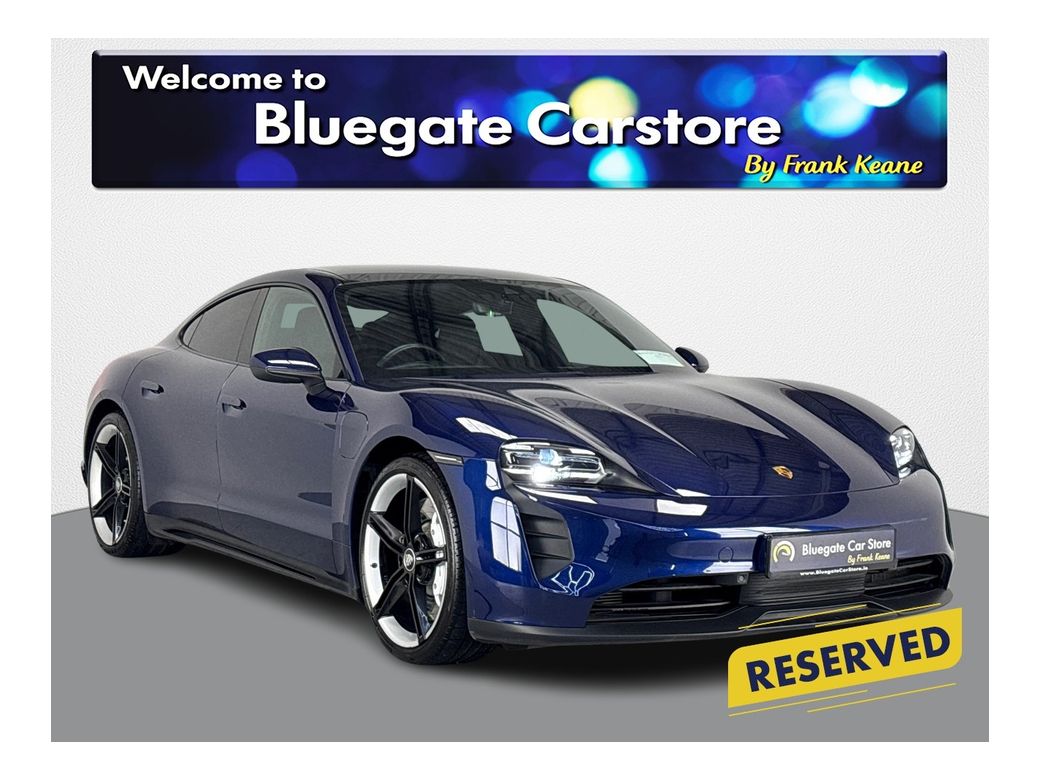 Image for 2023 Porsche Taycan 4X2 WITH £15, 000 ADD ONS**PANORAMIC ROOF**HEATED LEATHER SEATS**21"MISSION E WHEELS**REVERSE CAMERA**APPLE CARPLAY** PERFORMANCE BATTERY PLUS**SURFACE COATED BRAKE CALLIPERS**SPORT DESIGN PACKAGE**