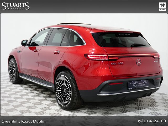 Image for 2023 Mercedes-Benz EQC **PREMIUM** EQC 400 AMG LINE: HYACINTH RED METALLIC WITH BLACK LEATHER, SUNROOF, 21” DIAMOND CUT TURBINE ALLOYS, SIDE RUNNING BOARDS, KEYLESS ENTRY