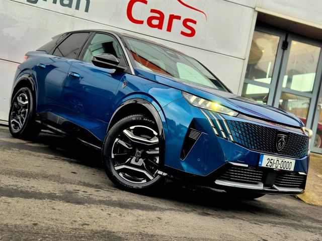 Image for 2025 Peugeot e3008 GT Line 73kwh Auto (210bhp) Privacy Glass, 19" Alloys, Camera, CarPlay, 1/2 Leather - First Registered April 2025 - Trade in Price €34, 555