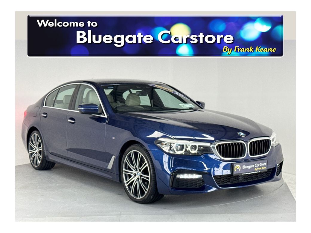 Image for 2017 BMW 5 Series D XDRIVE M SPORT 530D**NEW NCT**MULTIFUNCTIONAL STEERING WHEEL**TOUCH SCREEN MEDIA DISPLAY**REVERSE CAMERA**PARKING SENSORS**FRONT HEATED ELECTRIC SEATS**CREAM LEATHER INTERIOR**SATNAV**DRIVE MODES**