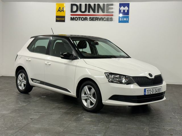 Image for 2017 Skoda Fabia **SPORT**1.0 PETROL**TINY MILEAGE**BLACK ROOF AND MIRRORS**15" 5 SPOKE ALLOY WHEELS**ELECTRIC WINDOWS**NCT12/27**BLUETOOTH PHONE**USB AND AUX CONNECTIVITY**CARTELL REPORT*WARRANTY**FINANCE AVAILABLE**