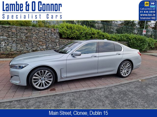 Image for 2019 BMW 7 Series 730d NEW MODEL * GLACIER SILVER / BLACK EXCLUSIVE NAPPA LEATHER * SUNROOF * LOW MILES * 