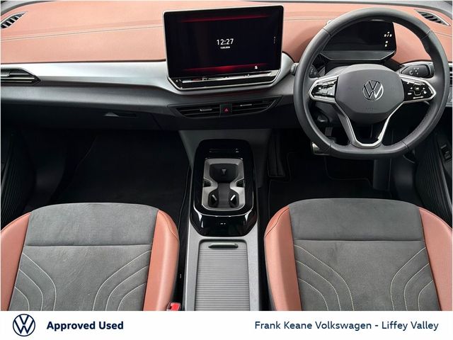 Image for 2025 Volkswagen ID.4 77KWH PRO PLUS 286BHP *GLACIER WHTE* *DRAMMEN ALLOYS* *FLORENCE BROWN ART VELOUR* *LONGER RANGE* *ELECTRIC TAILGATE* *IQ HEADLIGHTS* *REAR VIEW CAMERA* *PCP AVAILABLE* *BATTERY CERTIFIED*