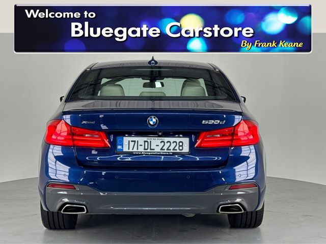Image for 2017 BMW 5 Series D XDRIVE M SPORT 530D**NEW NCT**MULTIFUNCTIONAL STEERING WHEEL**TOUCH SCREEN MEDIA DISPLAY**REVERSE CAMERA**PARKING SENSORS**FRONT HEATED ELECTRIC SEATS**CREAM LEATHER INTERIOR**SATNAV**DRIVE MODES**