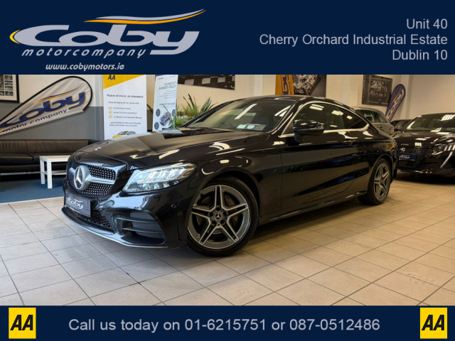 Image for 2021 Mercedes-Benz C Class C220D AMG LINE EDITION 2DR AUTO. NCT &amp; Tax, 1/2 Leather, Sat Nav, Dual Climate Control, Heated Seats, Cruise Control, Revers Cam, Parking Sensors, Paddle Shift, BT &amp; more.