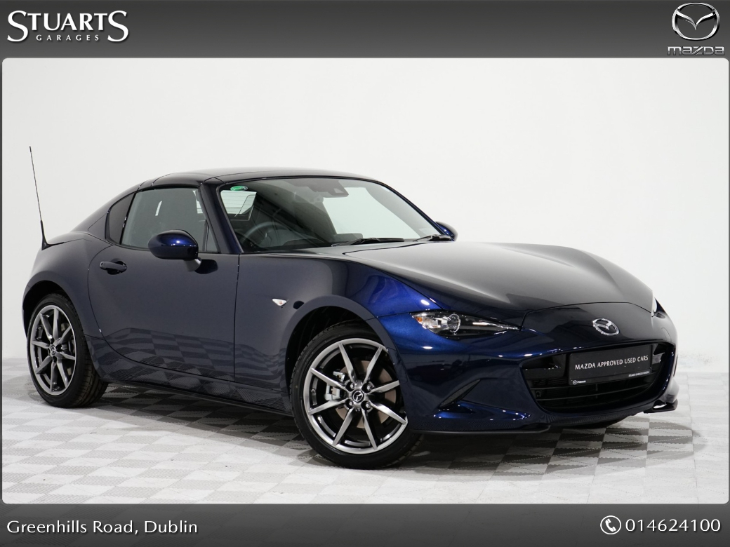 Image for 2024 Mazda MX-5 MX-5 RF 2.0 EXCLUSIVE 184PS*@ MAZDA SOUTH DUBLIN, DEEP CRYSTAL BLUE METALLIC WITH BLACK LEATHER*