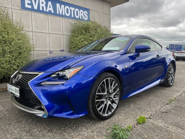 Image for 2016 Lexus RC 300h F SPORT AUTOMATIC HYBRID 2.5 PETROL //HIGH SPEC//LOW MILES//FULL RED LEATHER HEATED/COOLED ELECTRIC SEATS//REVERSE CAMERA//SUNROOF//HEATED STEERING WHEEL//KEYLESS ENTRY//ADAPTIVE CRUISE CONTROL//