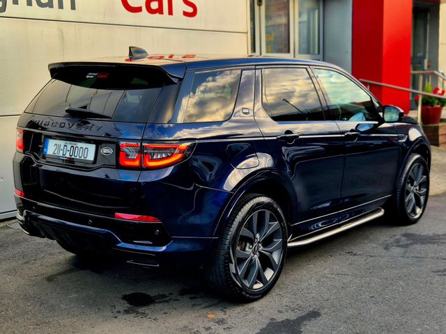 Image for 2021 Land Rover Discovery Sport R-Dynamic P300e Automatic, AWD, Panoramic roof, Black & Beige Leather, Grey 20" Alloys, Reverse Camera, Blind Spot Detection, Side Steps