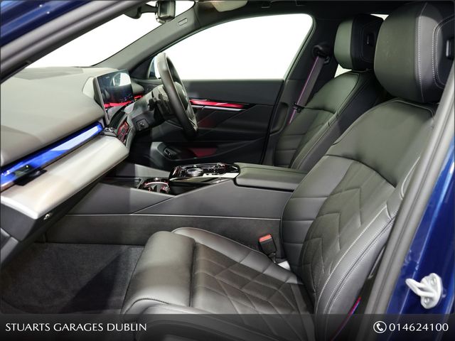 Image for 2025 BMW i5 *MASSIVE SPEC* PRO PACK, COMFORT PLUS PACK, TECHNOLOGY PLUS PACK, 20” STAR ALLOYS, PHYTONIC BLUE METALLIC WITH QUILTED BLACK LEATHER